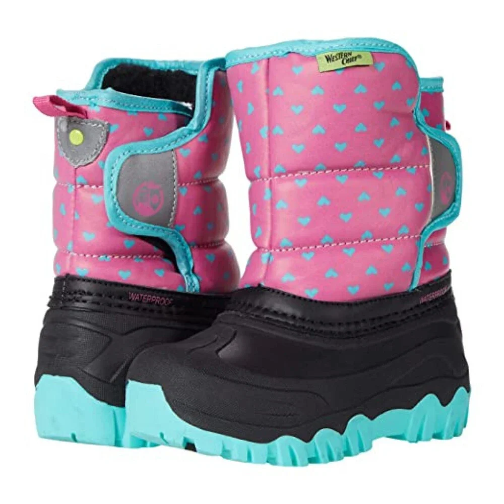 Western Chief Summit 24164455P Kids US 6 Fuchsia Waterproof Snow Boots GAL1618